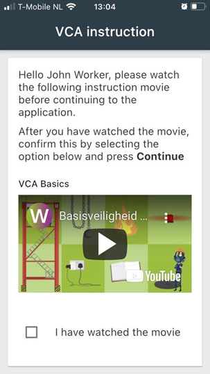 Presenting VCA instruction videos